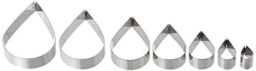 Oasis Supply 395601 Gum Paste Fondant 7-Piece Rose Petal Cutter Set, 1/2-Inch to 2-3/4-Inch