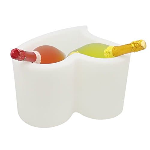 White PE Color Changing Party Ice Bucket Battery Operated TCD-2023