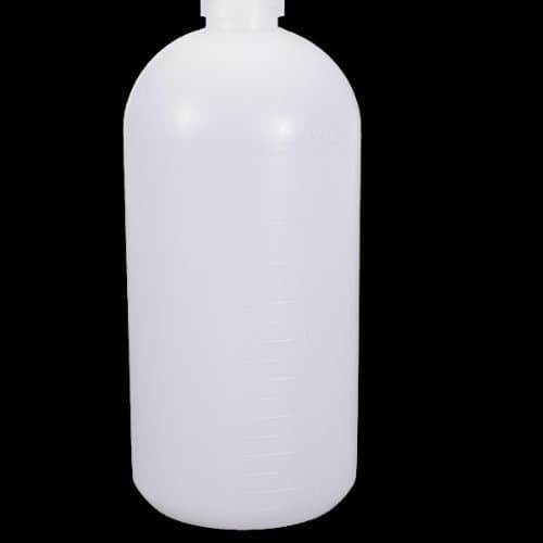 FlowerKui 1000ml Plastic Sample Reagent Bottle Ribbed Lid