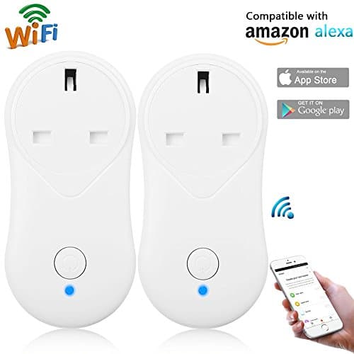 Smart WiFi Plug Socket, Beatife Home Wi-fi Timer Switch Power Outlet with USB Port Applicable to Amazon Echo Google Home Assistant, Wireless No Hub Required, via APP Control or Voice Command (2 Pack)