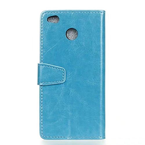 EKINHUI Case Cover Crystal Grain PU Leather Wallet Stand Phone Case Pouch Soft Silicone Cover with Card Cash Slots & Stand Function For Xiaomi 4x ( Color : Blue )