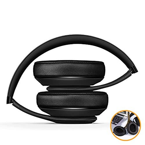 Efanty Replacement Ear Cushion Pads, 2 Pcs Foam Ear Pad for Headphone Black