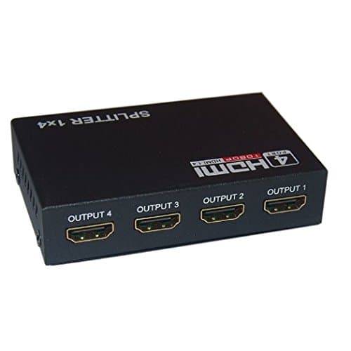 Full HD HDMI Splitter 1X4 4 Port Hub Repeater Amplifier For PC TV BOX PS4 Xbox One DVD 3D 1080p 1 In 4 Out