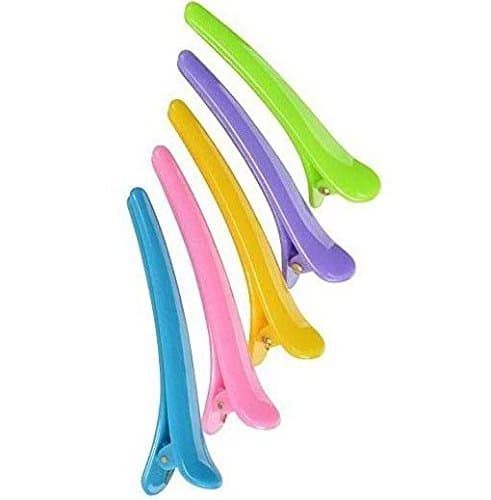 caNNEd MoMenTS Transparent Salon Croc Clips Hair Styling Clips-Sectioning Plastic Alligator Hair Clip DIY Accessories for Women and Girls