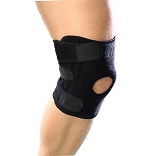 Knee Brace Patella Knee Support with Steel Spring Stays, Free Size Knee Support for Men &amp; Women Breathable Adjustable for Fitness, Jogging, and Outdoor Activities Comfortable Knee Care