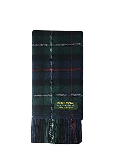 Pure Lambswool Clan Tartan Scarf Made In Scotland (Mackenzie)