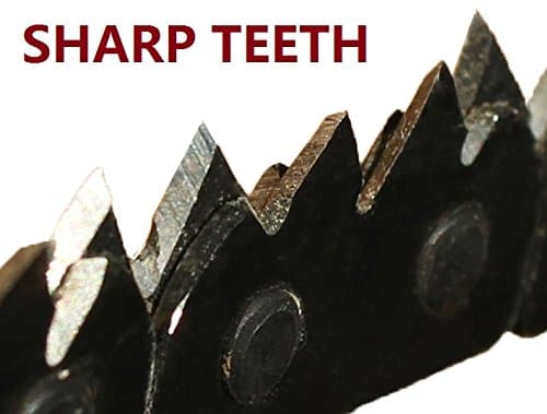 Best Survival Pocket Hand Chain Saw Available - Super Sharp Teeth made of Highest Quality Steel - #1 Ultimate portable chainsaw - trimming trees NEVER BEEN EASIER - EAT wood SUPER FAST! - with pouch - Lifetime Guarantee! - 30 Days Money back Guarantee!