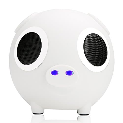FARS Cute Animal Portable Speaker, Power Bank Speakers Wireless Bluetooth Speaker with Superior sound Hands-Free, TF Card, Built-in Microphone for iPhone, iPad, Samsung, Kids,Grils Gifts(White)