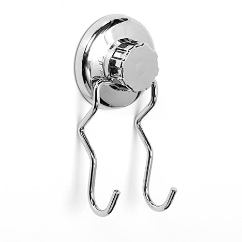 Suction Hooks TAPCET No-Drilling Stainless Steel Strong Vacuum Suction Cup Hooks Door Glass Window Wall Hanger Multipurpose Towel Coat Hat Clothes Robe Hooks for Bathroom Kitchen Office (2 Hooks)