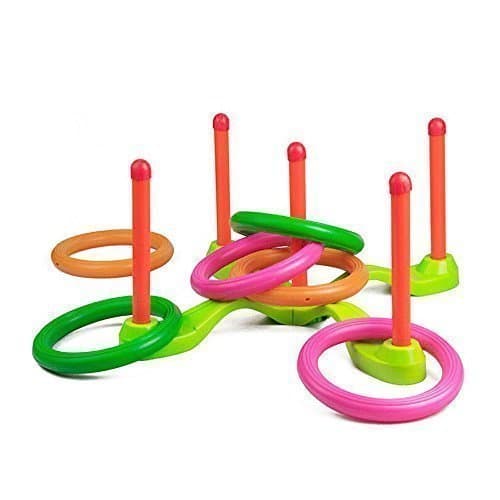 Ring Toss Game Quoits Set - Garden Outdoor Fun Toy Games for Kids Childrens