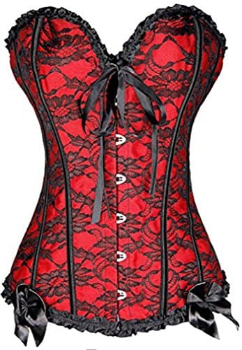 YuanYan Women's Push Up Boned Plus Size Overbust Corset Bustier Bodyshaper Top