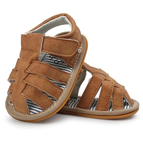 Baby Summer Sandals, Dorame Baby Boys Sandals Sneaker Soft Sole Toddler Casual Shoes 2018 (UK:2, Khaki)