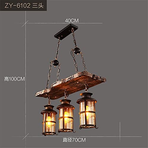 ShengYe Rustic Style Ceiling Pendant Lamp Antique wood industrial style loft-style bar restaurant chandelier chandeliers wine and coffee bar chandelier chandelier decoration