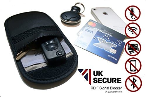 Car Key Signal Blocker Case, Keyless Entry Fob Guard & Bank Credit Card Signal Blocking Pouch Faraday Bag, Antitheft Lock Devices, Privacy Protection for Mobile Phone Security WIFI / GSM / LTE / NFC / RFID Blocke