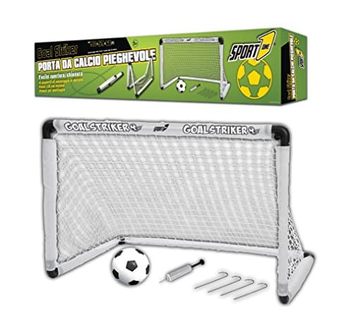 Folding Football Rack, Folding Football Inflatable 90 x 56 x 61, Five-a-Side Goal Rack, Rack Indoor Football Football Goal Striker, Rack, Complete Kit Inflator and Pegs for the Ground Anchor.
