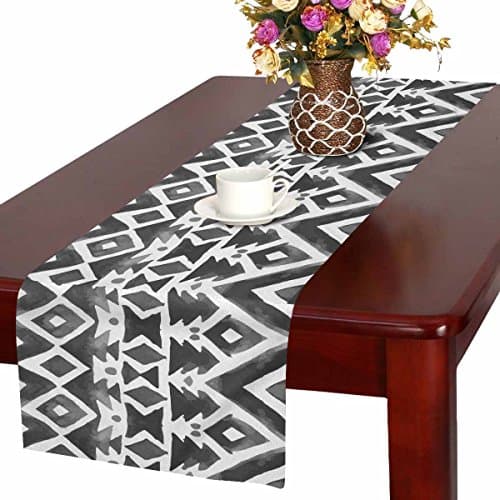 Zenzzle Table Runner 16in*72in print with Aztec tribal mexican pattern