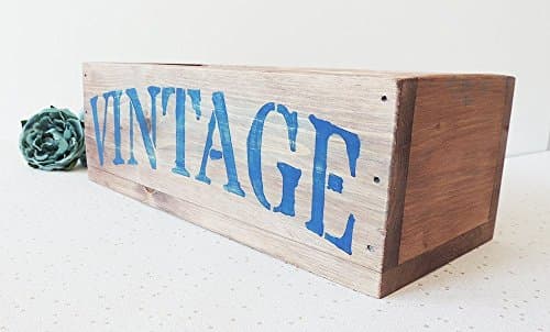 rustic wooden box, bathroom storage, vintage box, wood container, rustic decor, candle box, wooden planter, gift for him, man box,