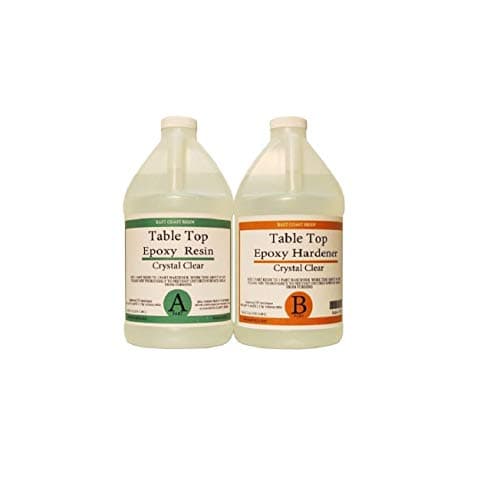 Table TOP EPOXY Resin Crystal Clear 1 Gallon Kit. for Super Gloss Coating (2, 1 Gallon)