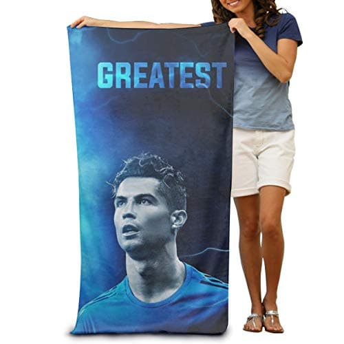 SHELLBOY Greatest Football Player No.7 Jersey Personalized Microfibre Pool Beach Towel Quick Dry Bath Towel Sand Proof 32" x 52"