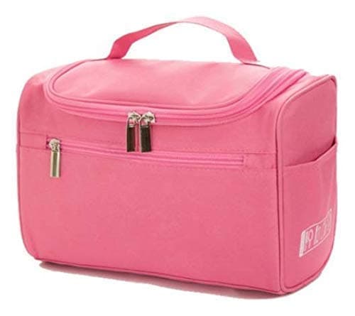 Harikrishnavilla Multifunctional Metal Travel Toiletry Bag Extra Large Makeup Organiser Cosmetic Case Household Grooming Kit Storage Pack with Hook for Women