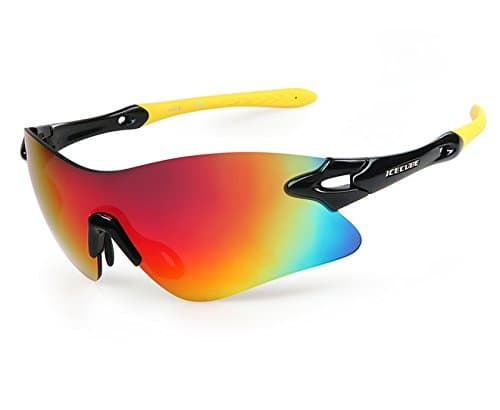 AMIS Icecube Asian Fit Superhydrophobic Sports Sunglasses for Fishing, Driving, Cycling and Golf (Black)