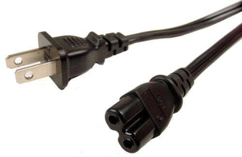 CamsonUniversal 6 Foot Unpolarized Power Cord UL Approved, 18-AWG/2C, SPT-2, 125V/7A