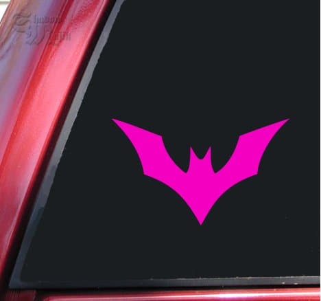 Batman Beyond Vinyl Decal Sticker - by ShadowMajik (8" X 4.8", Hot Pink)