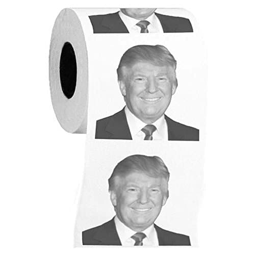 SIO Soft Novelty Gagster Donald Trump Toilet Paper Roll Party Gag Gift Prank Humor Fun Joke Toilet Tissue