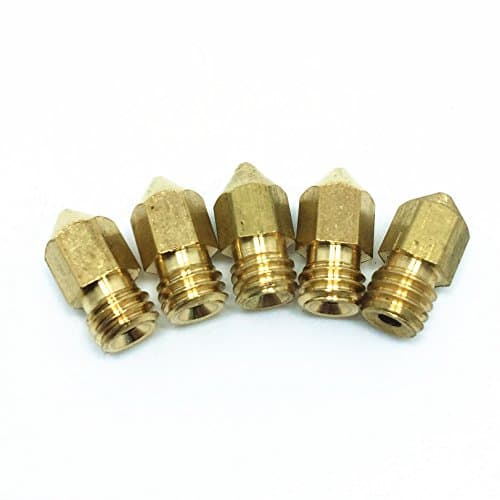 Laptopaid-5PCS 3D 0.3mm Extruder Brass Nozzle Print Head for MK8 1.75mm ABS PLA PrinterUpgrade HIGH LUBRICITY Makerbot Rep