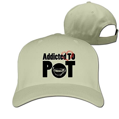 YYQON Addicted To PotHumorous Solid Color Cap