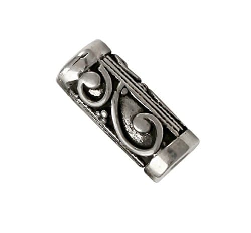 Decorative Filigree Large Hole Sterling Silver Charm Bead