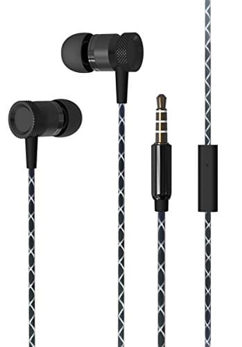 Super Sound Tetal 3.5mm Stereo Earbuds/Headset for OPPO F7 Youth, Realme 1, A3, F7, A1 (Silver) - w/Mic