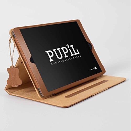 iPad Pro 9.7" (2016) Case Cover By PUPiL of Cambridge, England Handmade Genuine Leather - (Whisky - Light Brown)