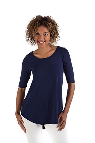 SHL416 Medium Navy BambooDreams 'Sandy' Top