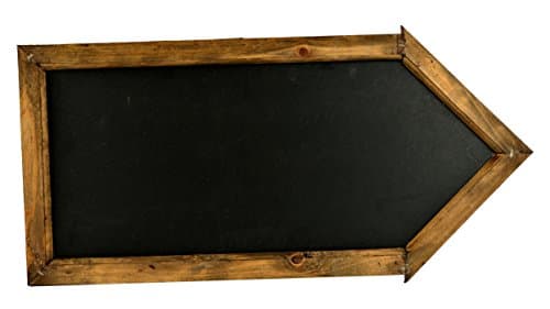 Galt International Chalkboard with Arrow-Shaped Wood Frame