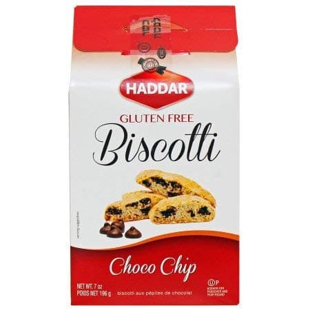 Haddar Biscotti Choco Chip Kosher For Passover 7 Oz. Pack Of 6.