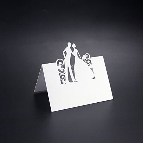 Name Place Card Wedding Party Table Decoration Bride Groom - 50pcs