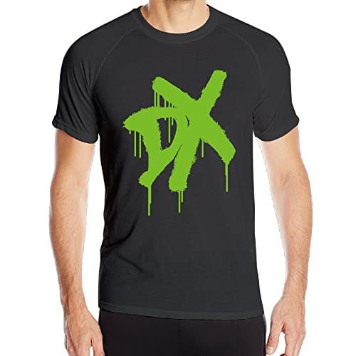 Gocio Men's WWE D-Generation X Sports Compression T Shirts Black
