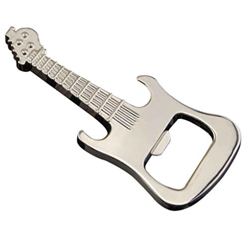 kongnijiwa Guitar Keychain Gadget Bottle Opener Keychain Zinc Alloy Opener Guitar Music Instrument Souvenirs