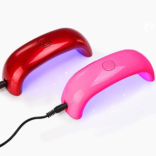 MiiRii New Model Powerful UV lamp Light Nail Dryer CURE ULTRA FAST Regular Gel, 2-Step Timer for seconds, Latest IC Technology Nail Dryer For Spa Nails (RED)