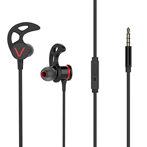 Wired Sports Earphones In Ear Earbuds with Built-in Microphone for iPhone Android Laptop