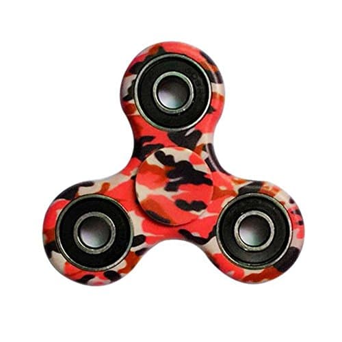 Baltek Fidget Toy Hand Spinner Camouflage, Stress Reducer Relieve Anxiety and Boredom (Red Camo)