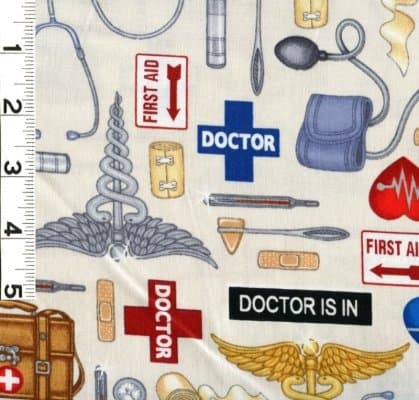 What The DR Ordered By Quilting Treasures - 100% Cotton, 44" Wide by The Yard