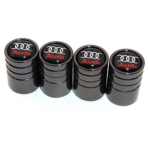 MirosCar Tire Air Valve Caps Stem Cover Universal Fits ALL Cars Trucks SUV Bike &amp; Bicycle Motorcycle &amp; Car Tire Valve Stem Caps For Audi