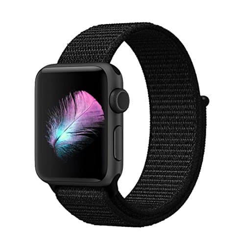 For Apple Watch Band Series 1 Series 2 Series 3 Nike+ Hermes Edition, Yunsea Nylon Sport Loop, with Hook and Loop Fastener, Adjustable Closure Wrist Strap, Replacement Band for iwatch, 38mm 42mm