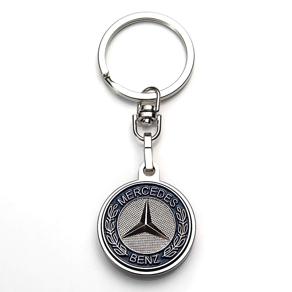 JIYUE Compatible for Benz Keychains 3D Car Logo Keychain Key Chain Keyring Family Present for Man and Woman Suit for Mercedes-Benz A C E S Class Series,GLK CLA GLA GLC GLE CLS SLK AMG Series（1pcs）