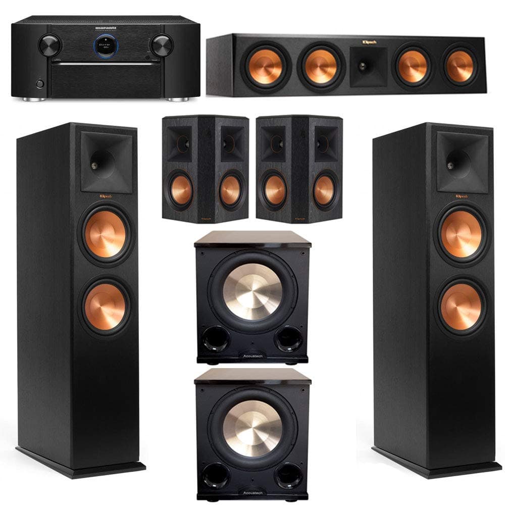 Klipsch RP-280FA 5.2.2 Dolby Atmos System with SR7012 and RP-502S Surrounds