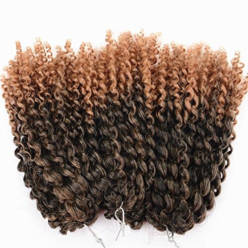 Yangsi 1b ombre 27 Color 3 Lots Marlybob kinky Curly Twist Synthetic Crochet Braiding Hair Extension 3 piece/lot