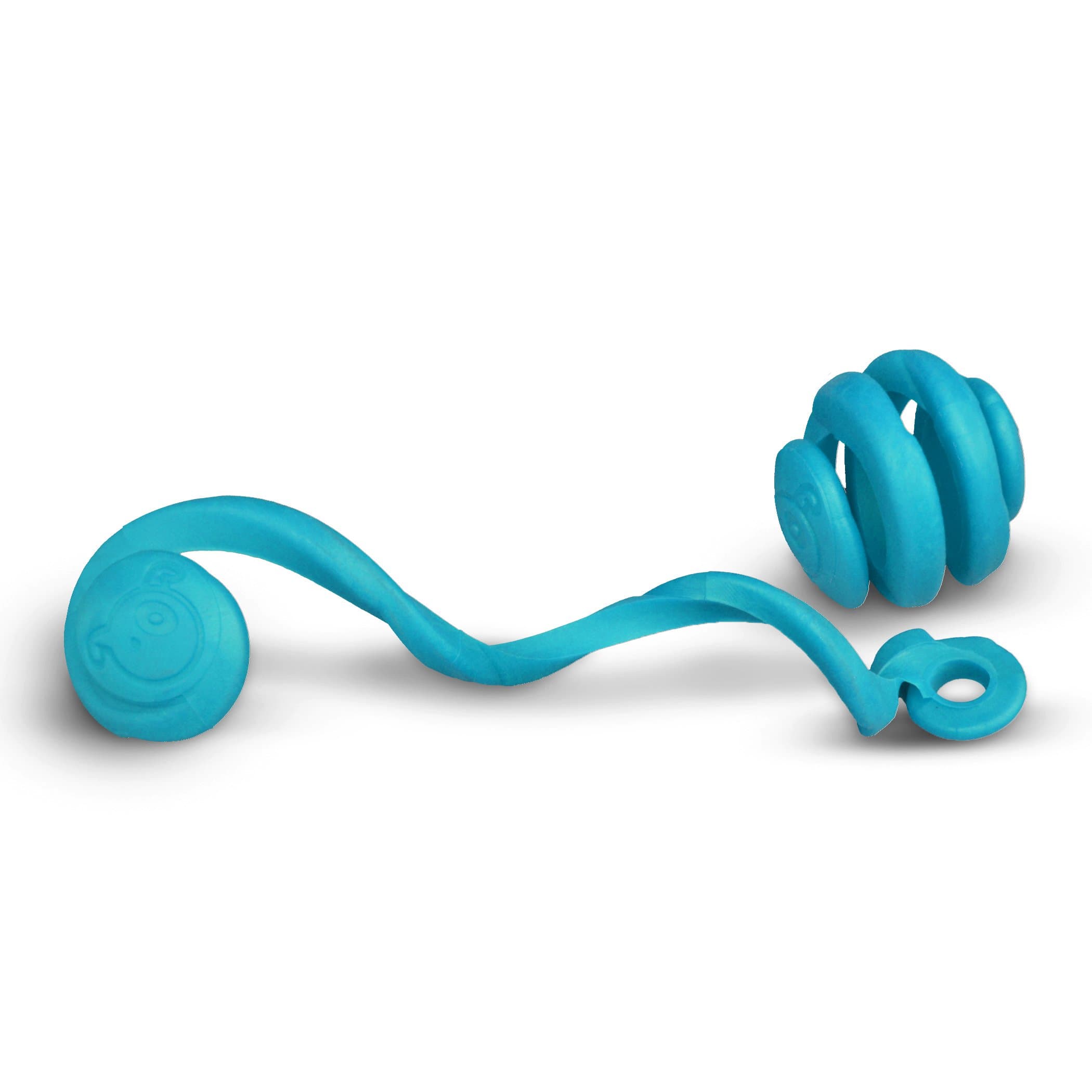 Zigoo Pets - Boing Dog Tug Toy Blue - Small - 2.5"