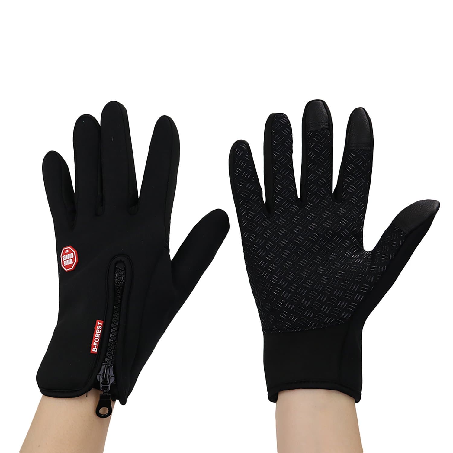 Eizur Windproof Cycling Gloves Skidproof Touchscreen Sports Gloves Unisex Winter Outdoor Thermal Full Finger Gloves for Cycling Skiing Hiking Hunting Climbing Camping for Men Women